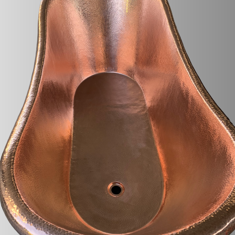 “SOLSTICE” Hammered Copper Soaking Tub