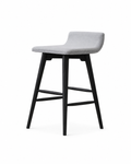 Curved Grey Bar Chair
