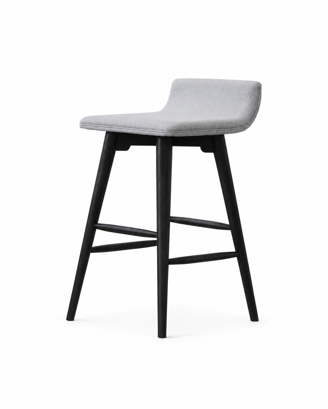 Curved Grey Bar Chair