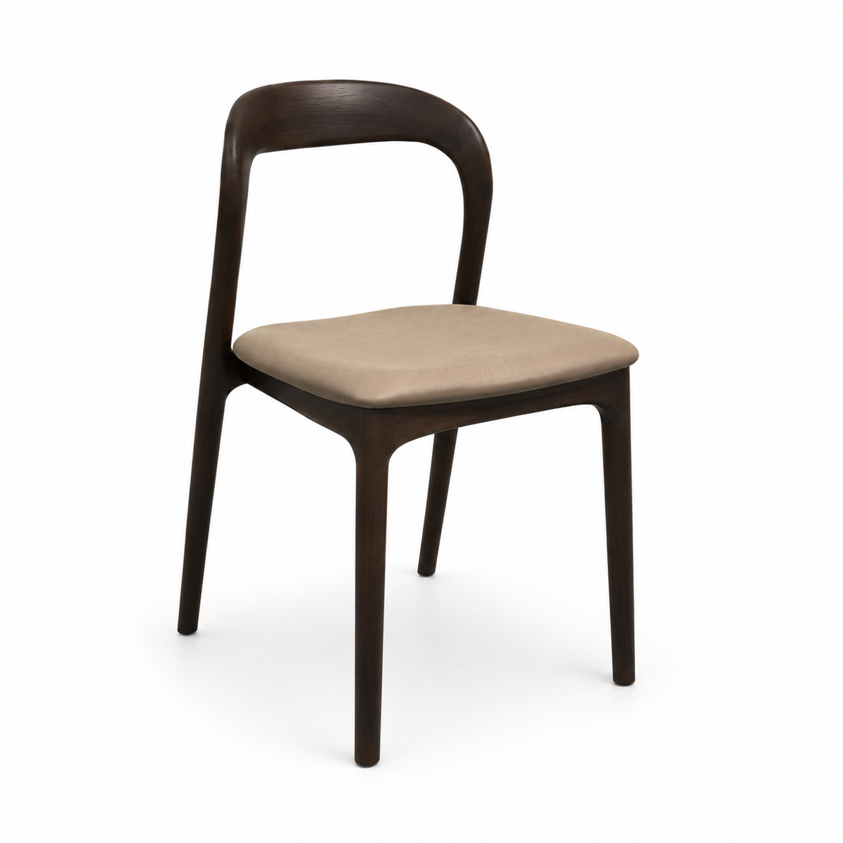 Curved Wood Dining Chair
