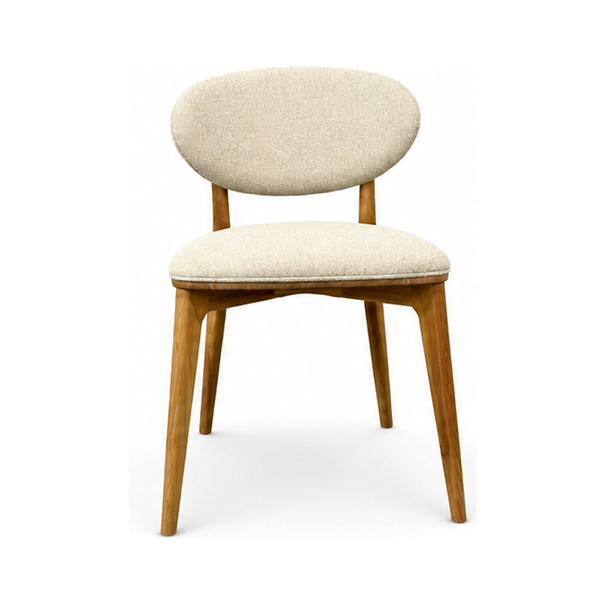 Boucle Wood Dining Chair