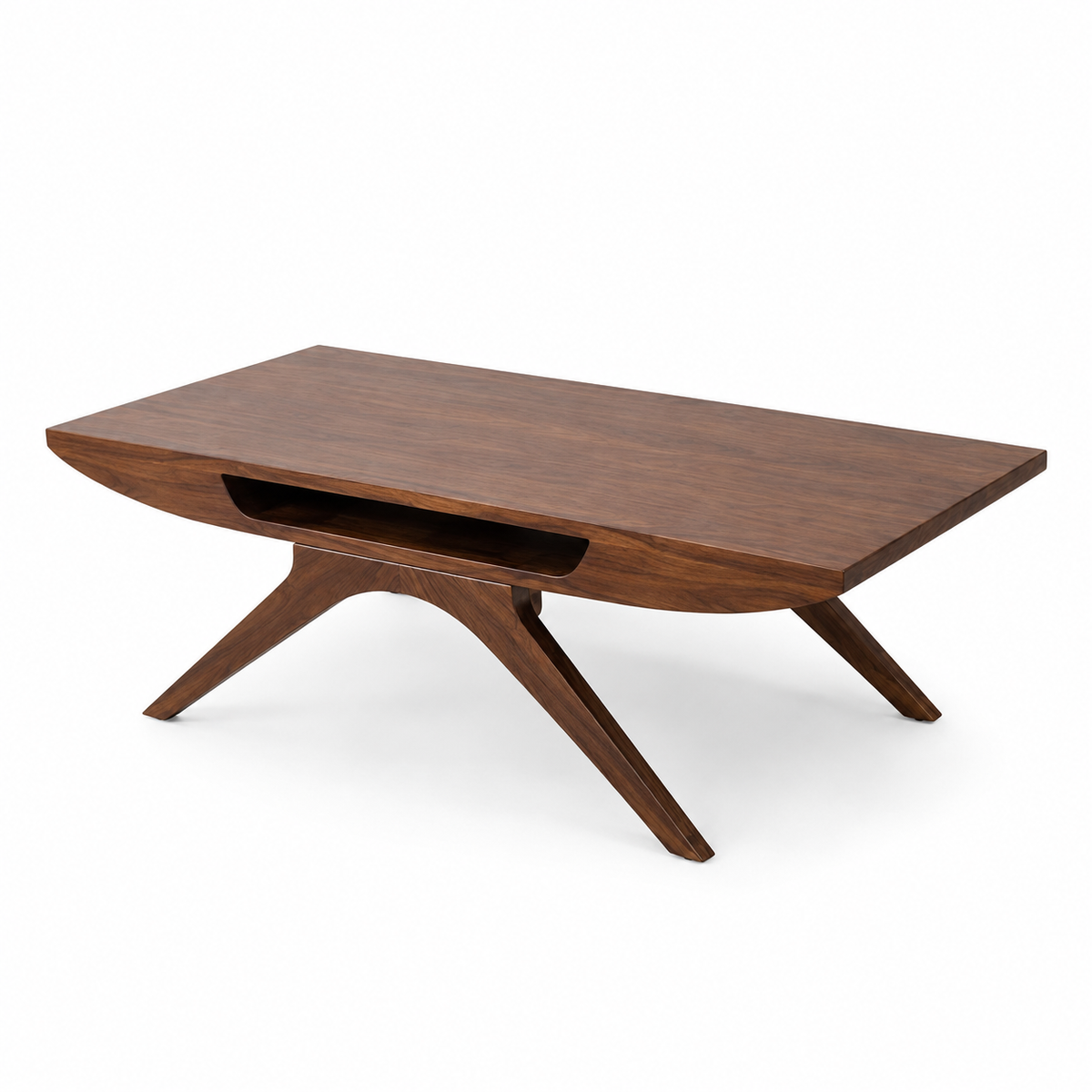 Angled Cane Coffee Table