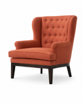 Rust Wingback Lounge Chair