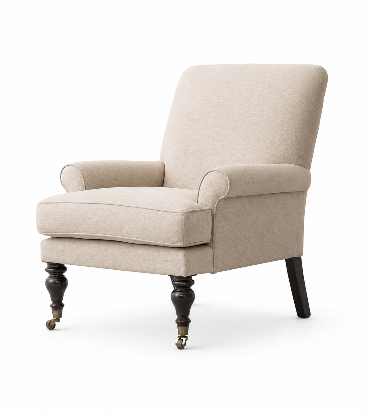 Rolled Arm Lounge Chair