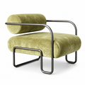 Olive Bolster Lounge Chair