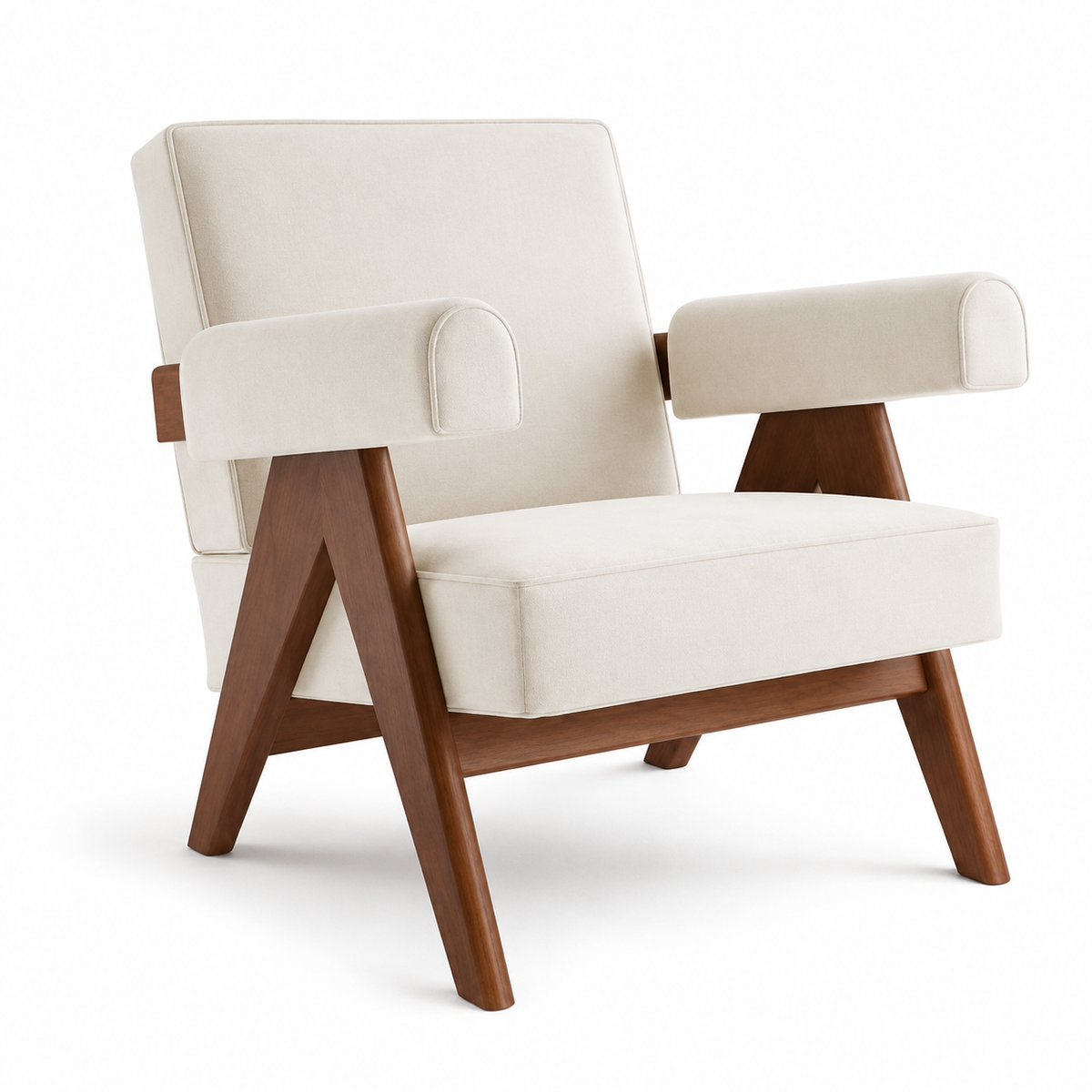 Ivory Sling Lounge Chair