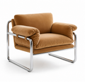 Caramel Tube Lounge Chair