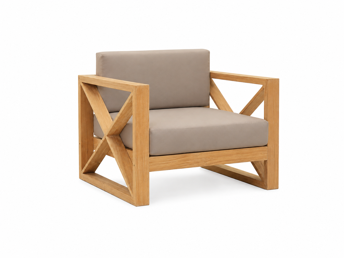 Cross Frame Outdoor Chair