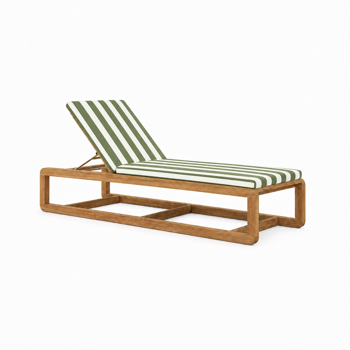 Striped Outdoor Chaise