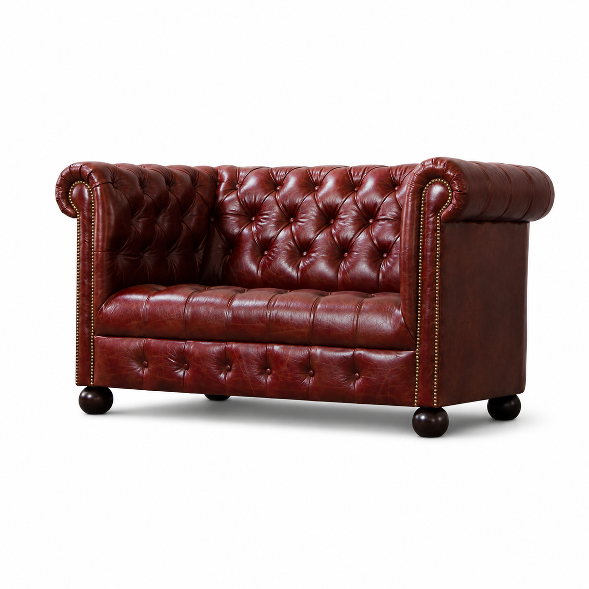 Burgundy Chesterfield Sofa