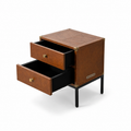 Leather Wrap Side Table