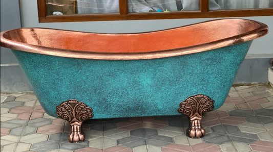 “SERAPHINE” Copper Slipper Tub